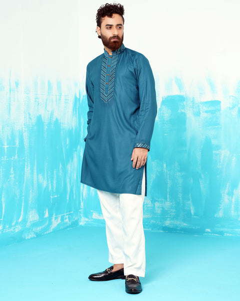 Premium Panjabi- Blue