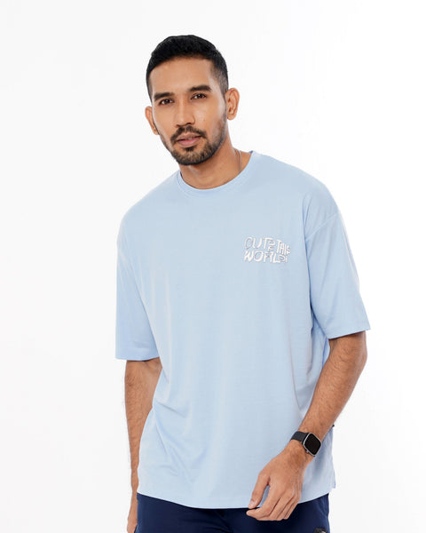 Men's Drop Shoulder - Sky Blue Pk
