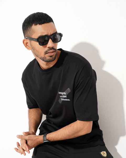 Men's Drop Shoulder - Black