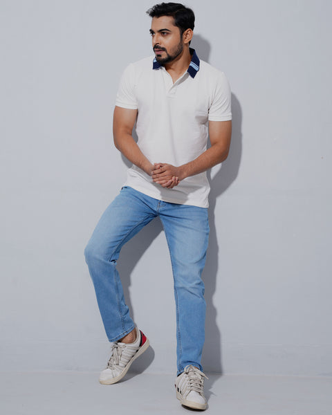 Men's Casual POLO-White