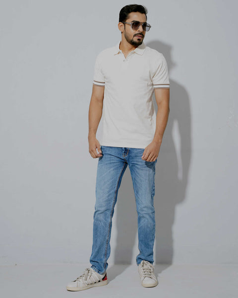 Men's Formal POLO-WHITE