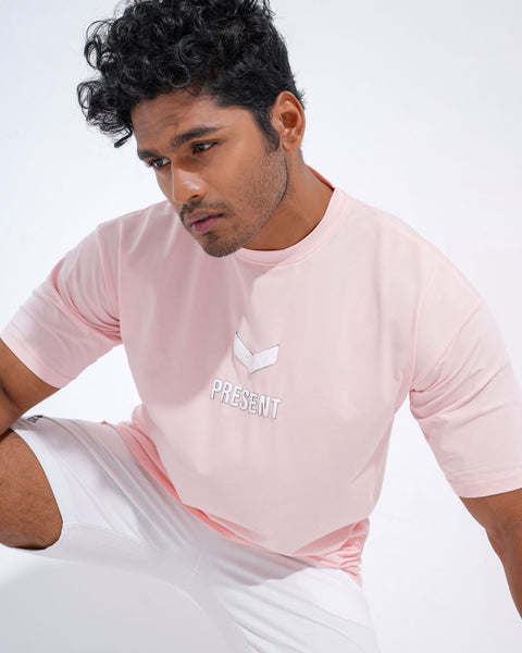 Drop Shoulder-PRESENT-Pink