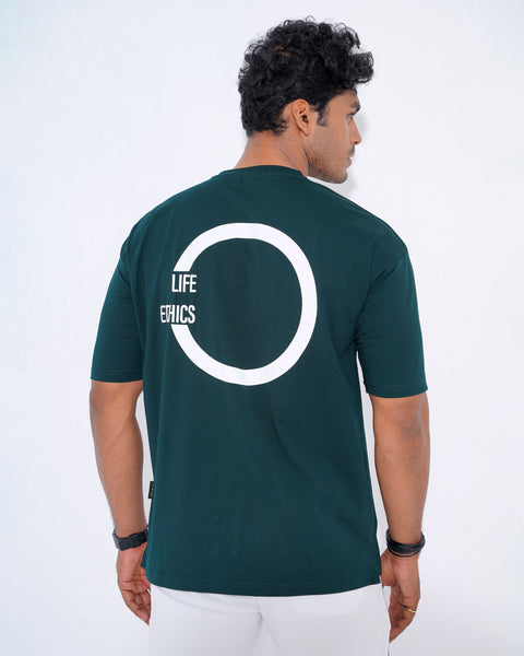 Drop Shoulder-VALUES-DK Green