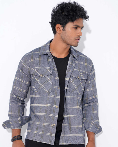 Casual Shirt-GREY