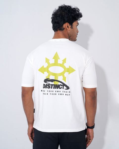 Drop Shoulder DISTINCT-White