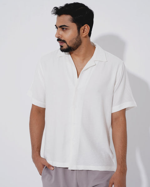 Cuban Shirt-WHITE