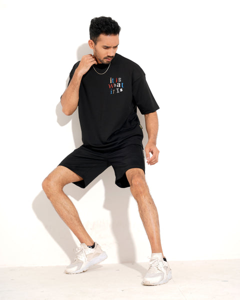Men's Drop Shoulder - Black