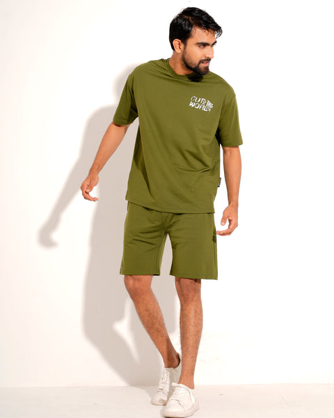 Men's Drop Shoulder - Olive