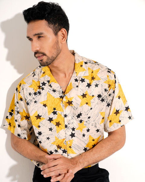 Sultan Summer Shirt LS - Yellow Multi