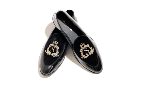 Mens Casual Shoes Sultan Logo- Black