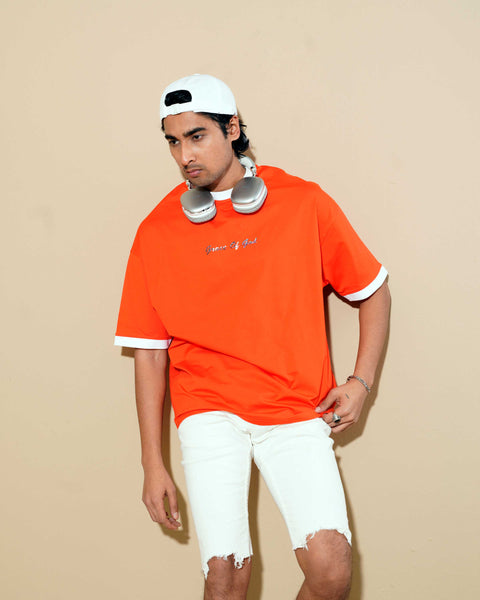 Sultan Men's Drop Shoulder - Orange