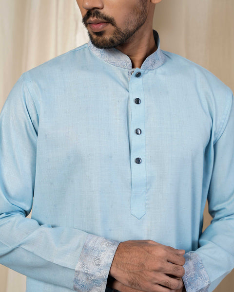 Sultan Men's Panjabi - Sky
