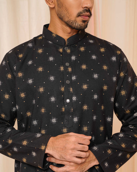 Sultan Men's Panjabi - Black