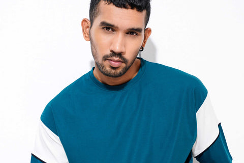 Men's Drop Shoulder - Sea Blue