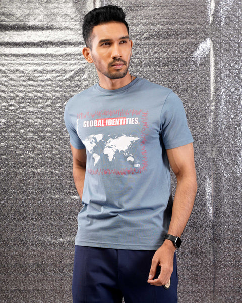 Sultan Men's  T-Shirt - Earth Blue