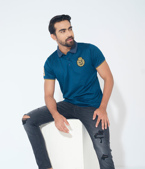 Men's Polo Shirt Sultan - Ocean Blue