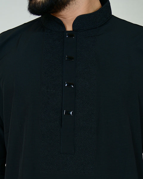 Premium Embroidery-Panjabi- White