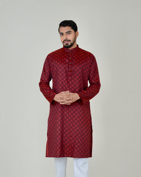 Printed Panjabi-Multi color