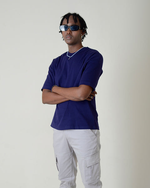 Drop Shoulder -Navy
