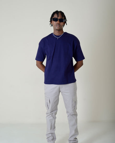 Drop Shoulder -Navy