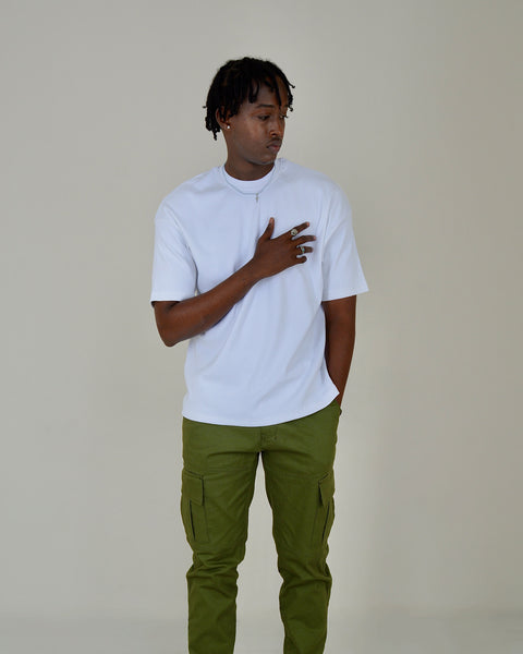 Drop Shoulder-White