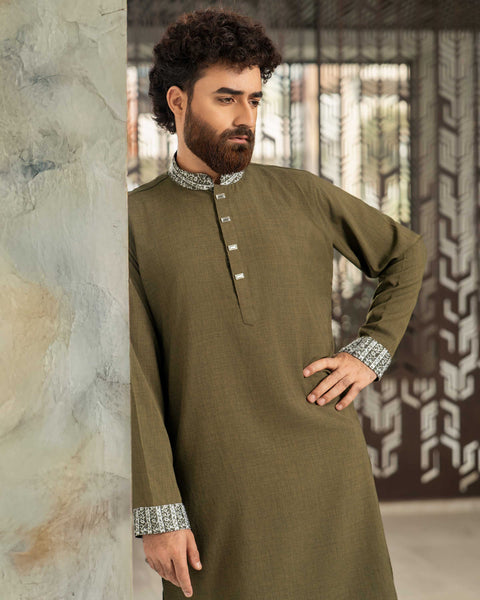 Premium Panjabi-Green