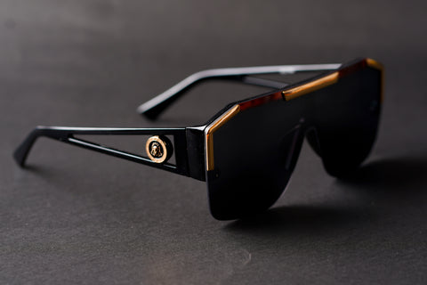 Sultan Mens Sunglasses - Black/Gold