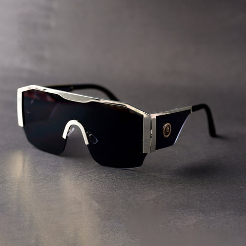 Sultan Mens Sunglasses - Black/Silver