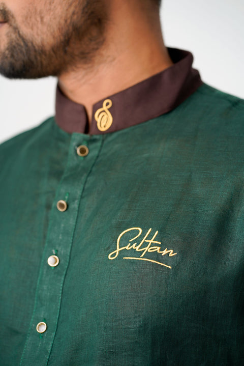Sultan Mens Panjabi - Green